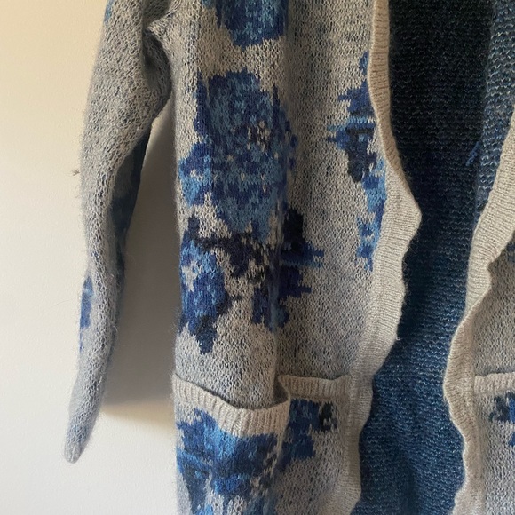 J. Jill Wool Floral Cardigan Sweater - Picture 3 of 3